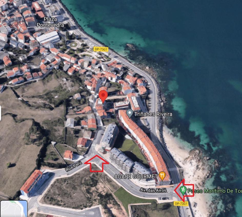 Apartamento Con Vistas Al Mar Y Playa Enfrente Ribeira Exterior foto